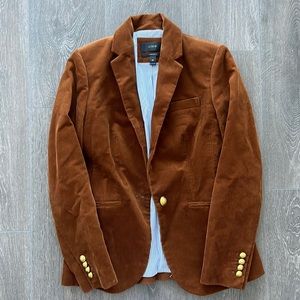 J.crew corduroy brown suit blazer /jacket